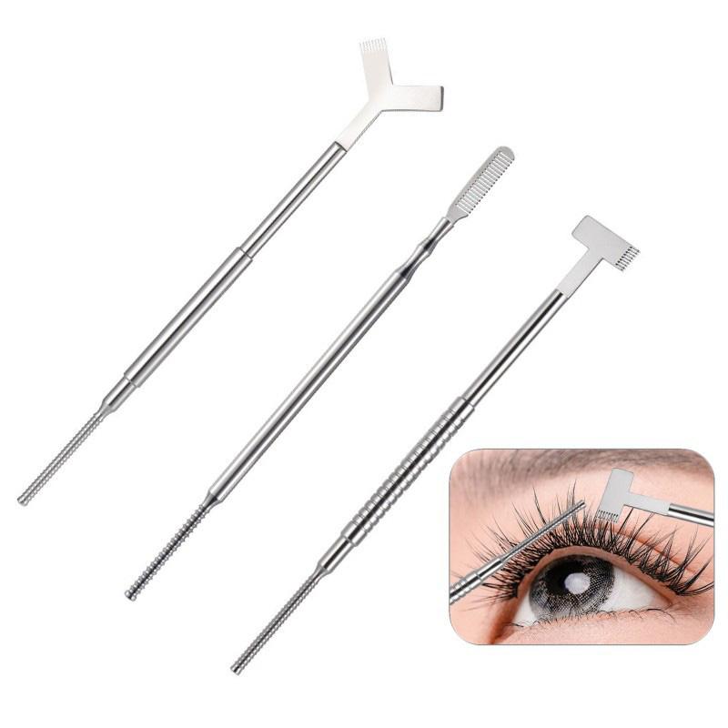 Y/T-Shaped Double Side Eyelash Perm Lifting Tools Anti-Slip Eyelash Wand Eyelash Perming Stick Lash Lift Curling Eyelashes