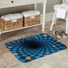 Grid Wormhole Geometric 3D Anti-slip Doormat Floor Mat Water oil proof Carpet Rug for Kitchen Entrance Home Bedroom Footpad Mats