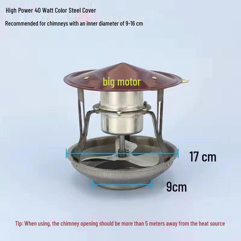 Powerful German Chimney Draft Fan: Smoke Extractor & Anti-Backdraft Ventilation for Stoves
