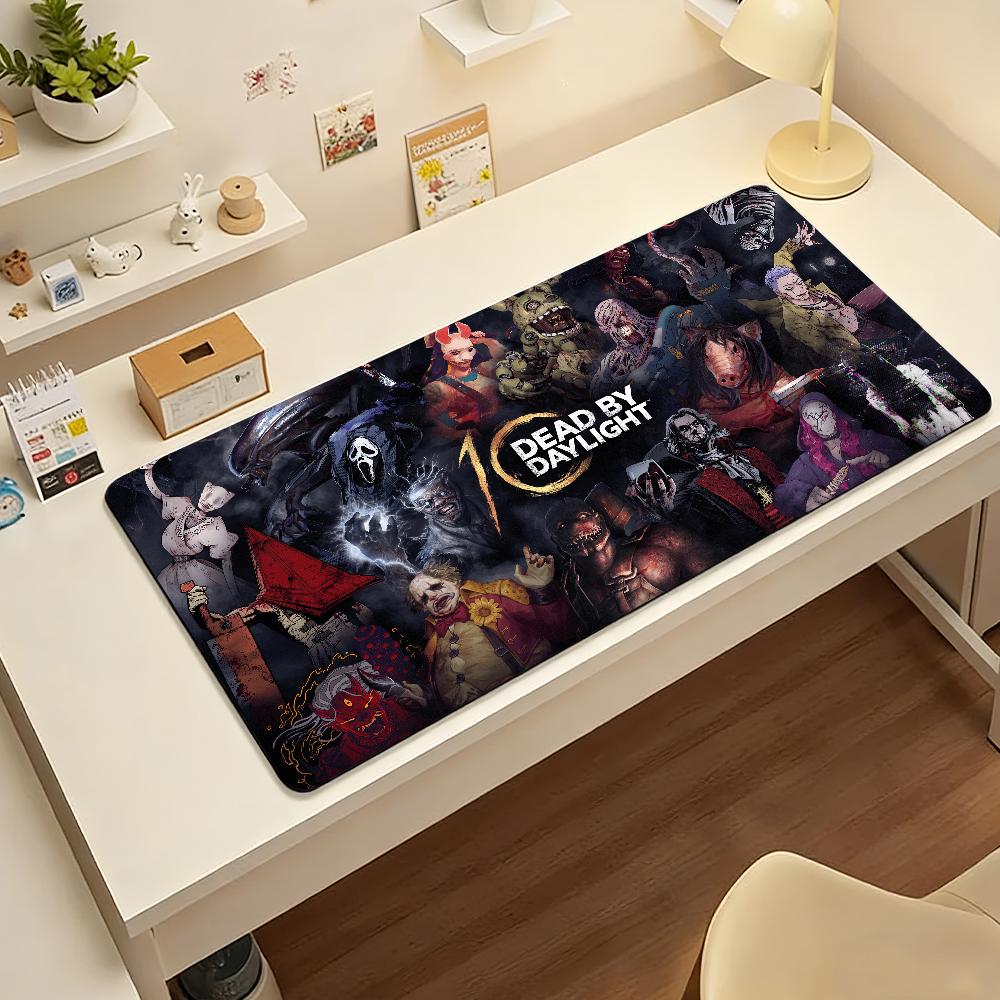 Spiel D-Dead by Daylight-D Mauspads für Computer Laptops Gummi Rutschfeste Mauspads Mauspads für Gamer Dekoration Schreibtischunterlage 30cmx80cm(11.8x31.5inch) gray