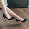 Classic Open Toe Slip On Sandals For Women With P U Upper And Low Heel Comfort