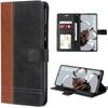 Case for Xiaomi 12T - 12T Pro - Shockproof Brown Leather Effect with Card Storage