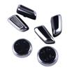 6 Pcs Seat Adjustment Knob Button Switch Cover Trims For A3 A4 A5 A6 Q3 Q5 /VW /Jetta MK5 MK7/Passat/Tiguan Black Chromed