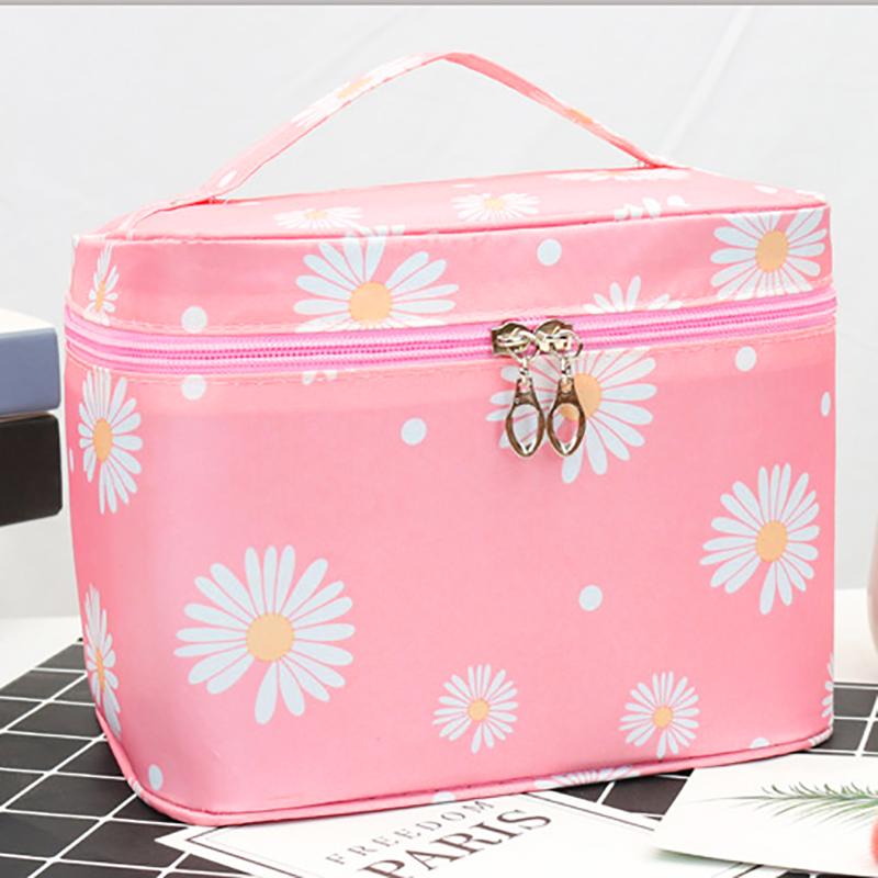 Waterproof Portable Women Makeup Bag High Capacity Toiletries Organizer Storage Cosmetic Cases Zipper Wash Beauty Pouch Travel