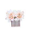 Retro Bridal Flower Hair Comb - Wedding Headdress, Updo Hairpin, Hanfu Accessories, Multiple Colors Available