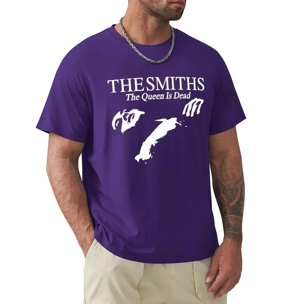 Men Cotton T Shirt Summer Tops The Smiths The Queen Is Dead - T-Shirt, 1980's Indie, Morrissey Bigger Size Homme Black T-shirt