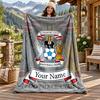 Coventry City F.C. Individualus pavadinimas flanelinis pledas, personalizuotas minkštas šiltas pliušinis pledas, pritaikyta dovana šeimai, draugams