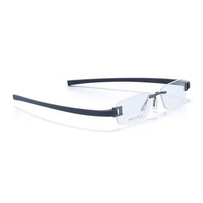 RSINC Kombi randlose Brille für Unisex Silber Schwarz-Gun Grey Tag A1 JL156428500663