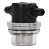 Water Pump Filter In Line Stainer Barb ABS 3 8in 1 2in Output for DC 12V 80 PSI Pumps