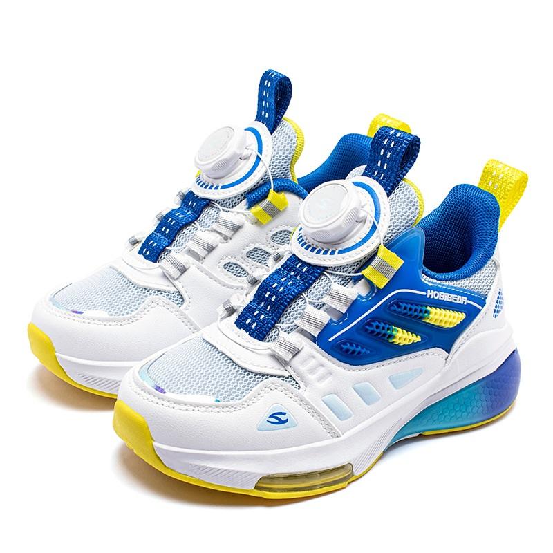 

HOBIBEAR/Сетчатая весенняя обувь на пуговицах для мальчиков, дышащая спортивная обувь с двойной сеткой для девочек, повседневные кроссовки 27 синий