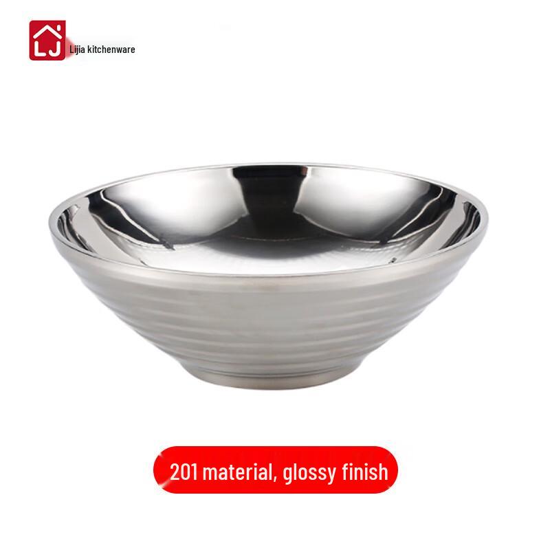 

LIJIA FITMENT Thickened 201 Stainless Steel Ramen Bowl