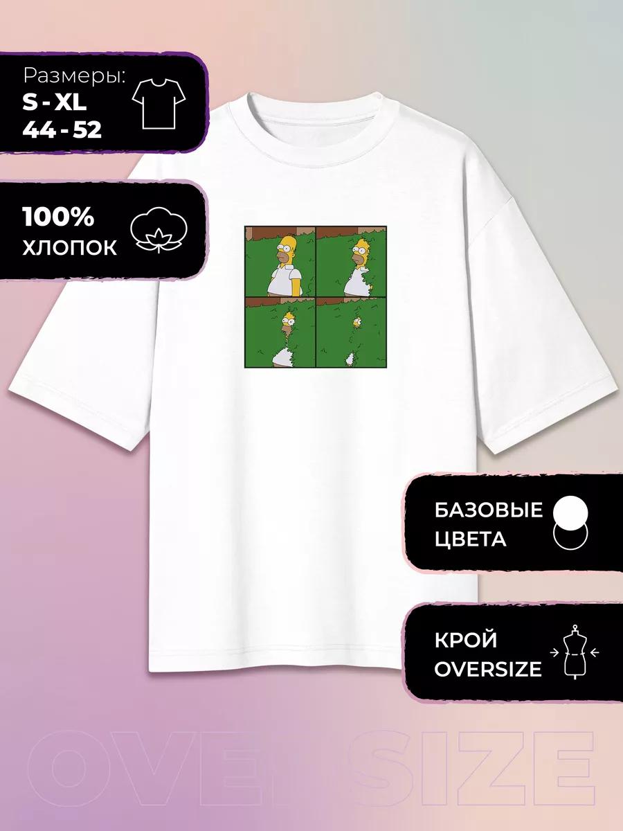 Oversized T-shirt with Simpsons print S