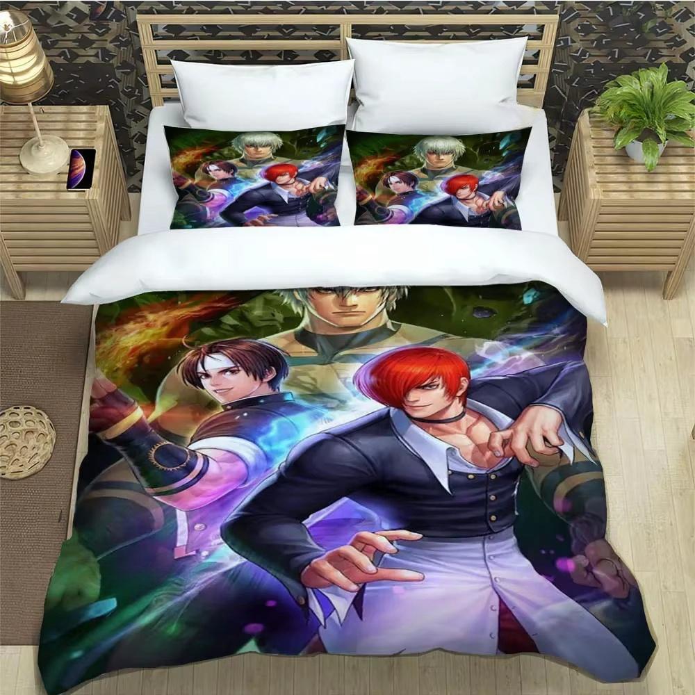 KOF Game Cartoons 3D Printed Bedding Sets Exquisite Bed Supplies Set Duvet Cover Comforter Set Bedding Set Luxury Birthday Gift