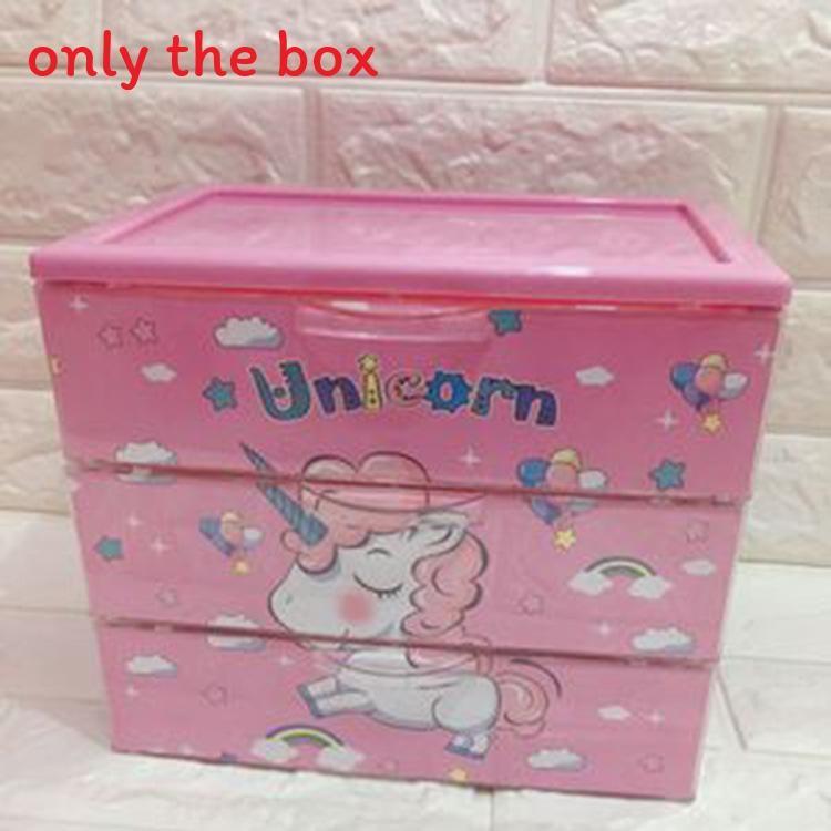 

Коробка для хранения в виде трехслойного ящика с узором леопарда и мелодией единорога Unicorn