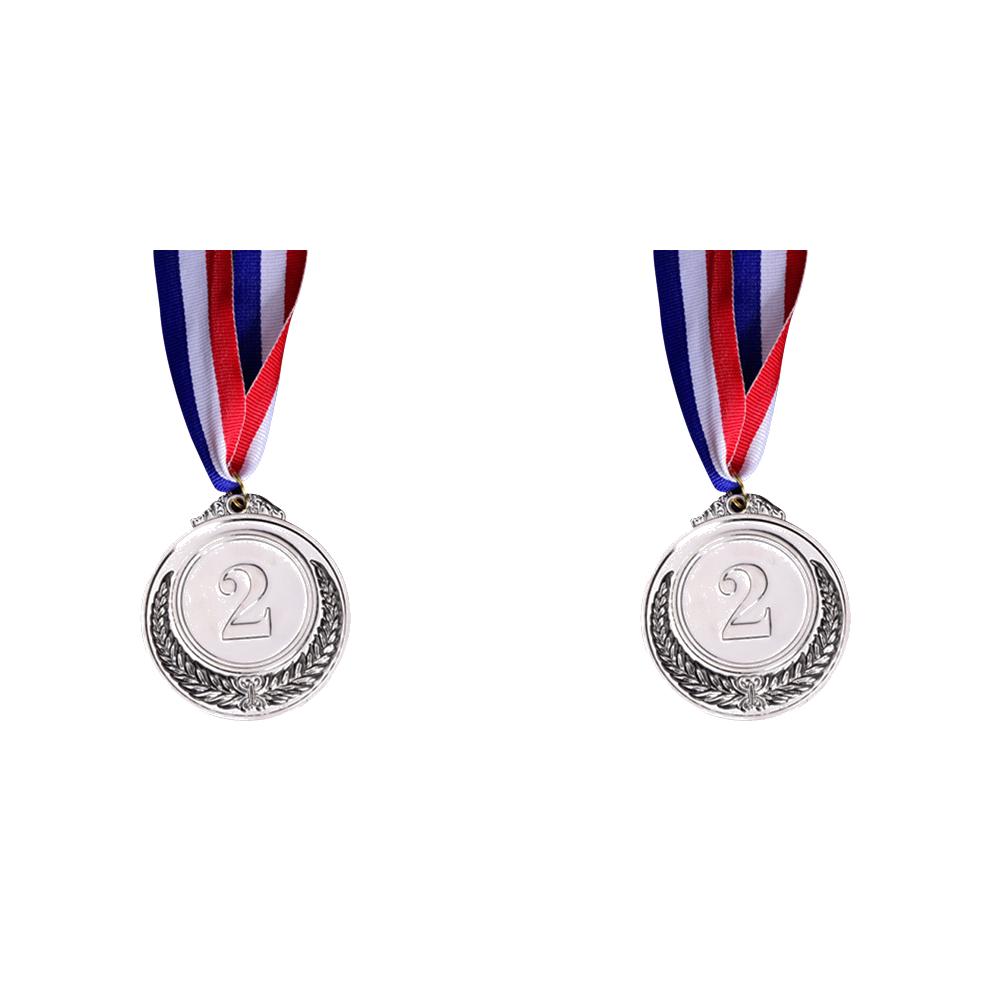 1-3pcs 5cm Gold Silver Bronze Metal Award Children Medal Winner Reward Football Competition Prizes with Neck Ribbon for Outdoor