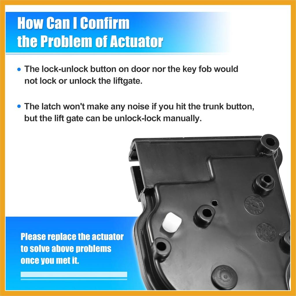 Trunk Latch Lock Actuator 4589243AA for Dodge Grand Caravan Journey Durango Nitro for Chrysler for Jeep Commander Grand Cherokee Liftgate Trunk Lid