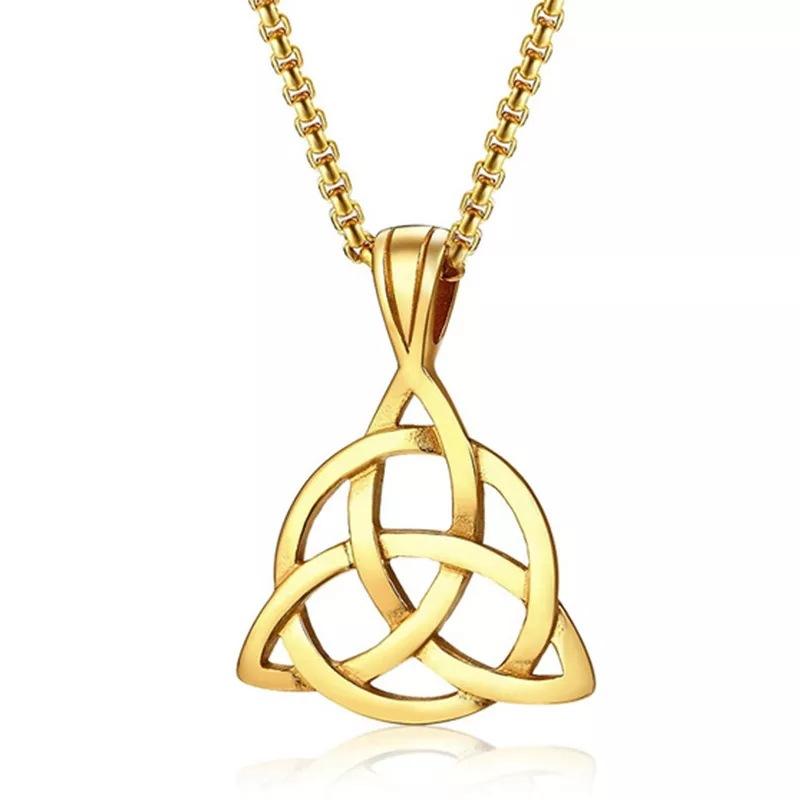 Stylish Simple Alloy Triangle In One Retro Unisex Domineering Necklace