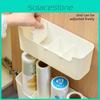 Plastic Wall Mount Kitchen Storage Organizer With Multipurpose Design For Modern Home Use