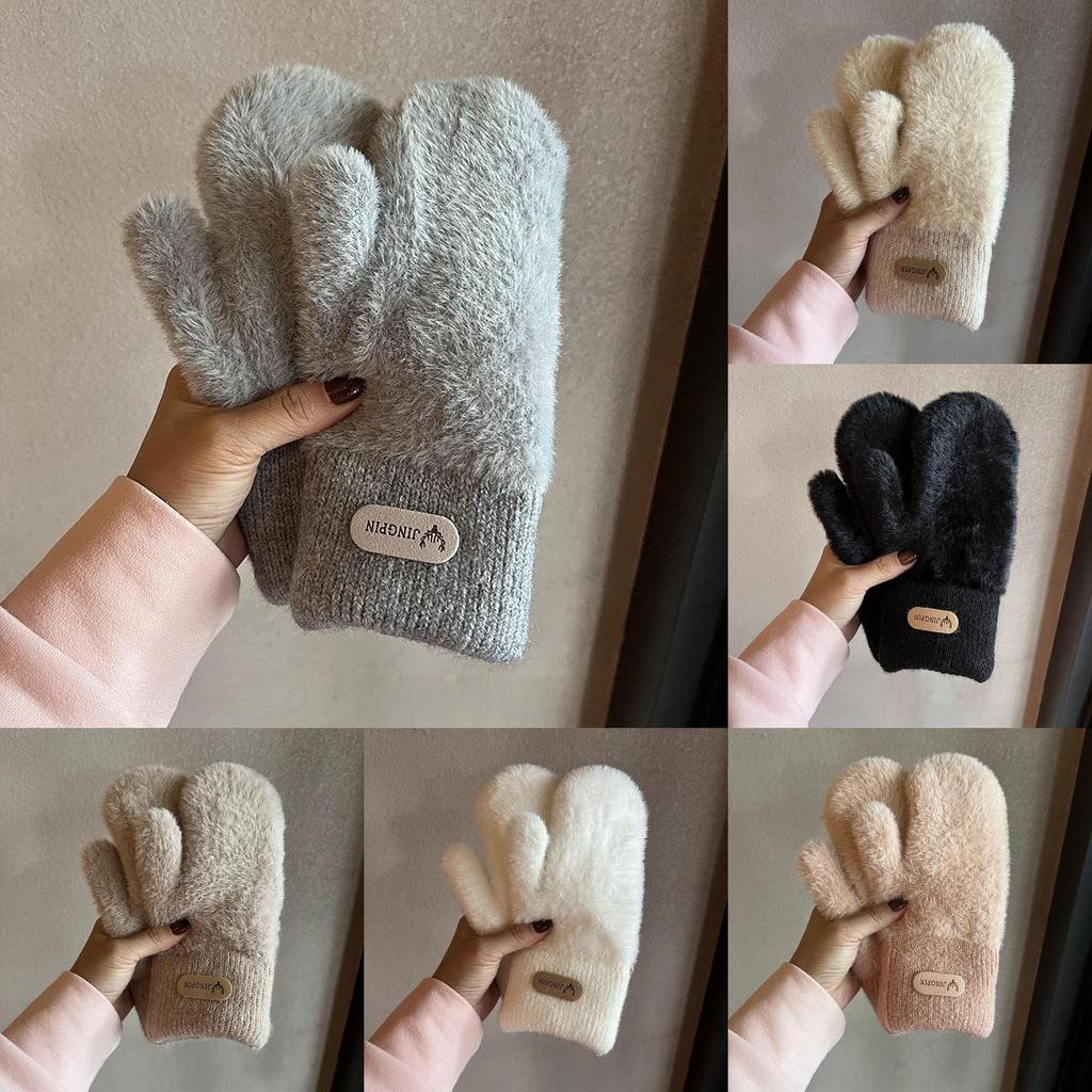 Winter Warmth Gloves For Women With Plush Lining For Commuting And Outdoor Activities