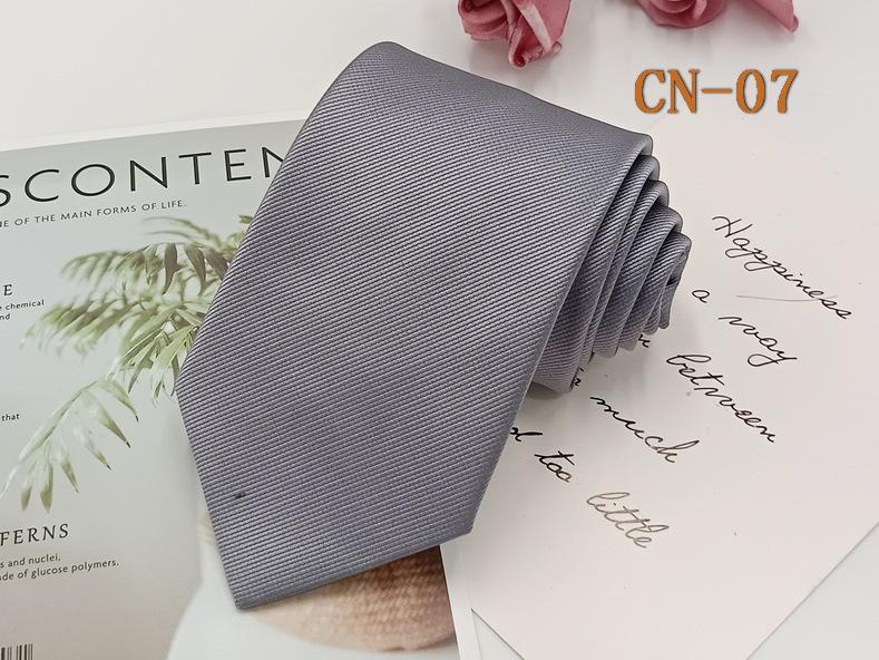 Herren Formell 8cm Schwarz Gestreifte Krawatte, Polyester-Seide, Jacquard Garngefärbt, Handgestrickt.