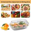 Chilled Serving Tray With Lid 4 Compartments Ice Cooling Platter Divided Fruit Tray For Party Snacks Seafood Salad Desserts