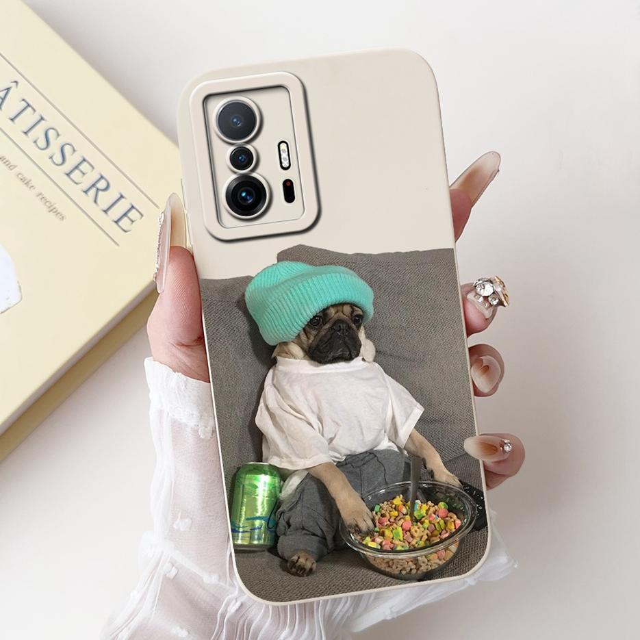 For Xiaomi 11T Pro Case Cute Dog Cartoon Cover Soft Silicone Phone Cases For Xiaomi Mi 11T Pro Mi11T 11TPro Fundas 6.67'' Bumper