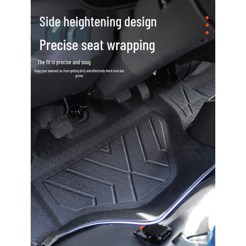 TPE Waterproof, Wear-Resistant Front Floor Mats for Foton Xiangling M1 Single-Row Flatbed Trucks