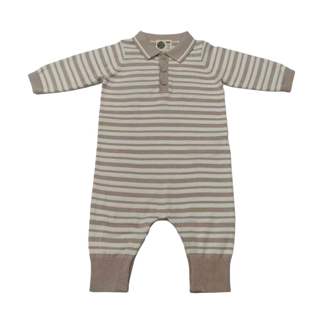 Pretty Green Baby Striped Romper
