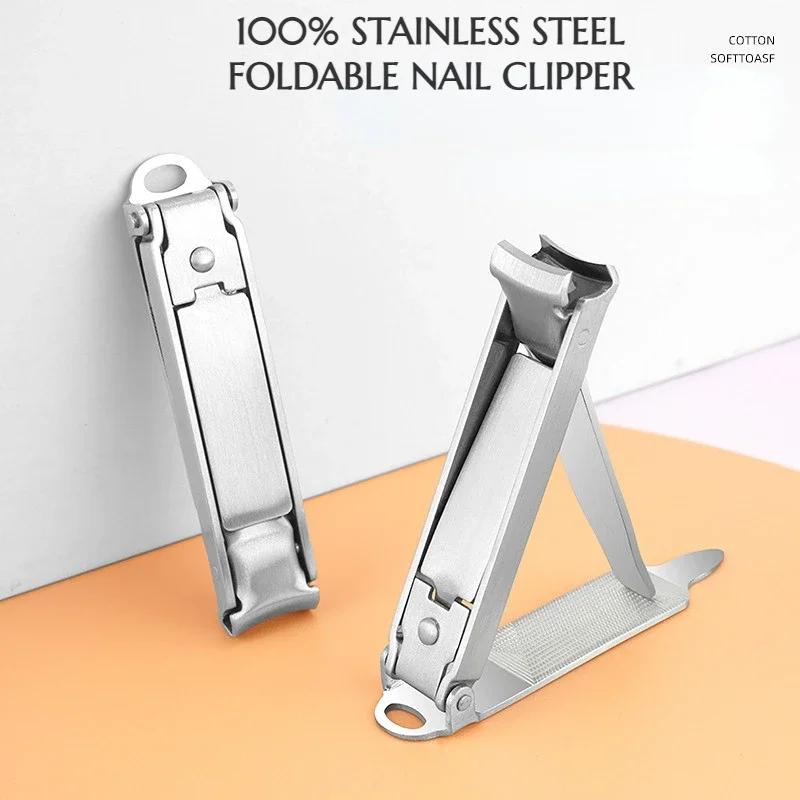 Mini Foldable Creative Nail Clippers Set - Portable Stainless Steel with Nail File & Screwdriver Feature Small Size