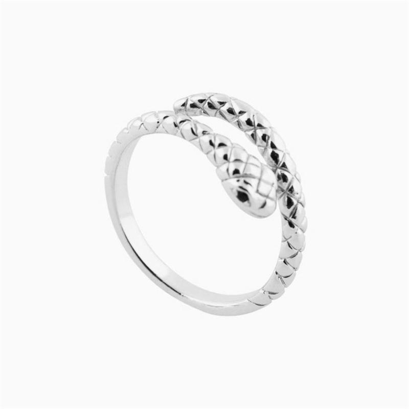 Canner Copper Lovely Snake Shape Open Adjustable Finger Rings For Women Simple Ring Trendy Jewelry Accessory Femme