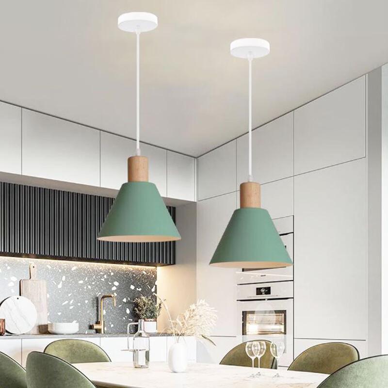 Oeny Simple Macaron Single-Head Pendant Light