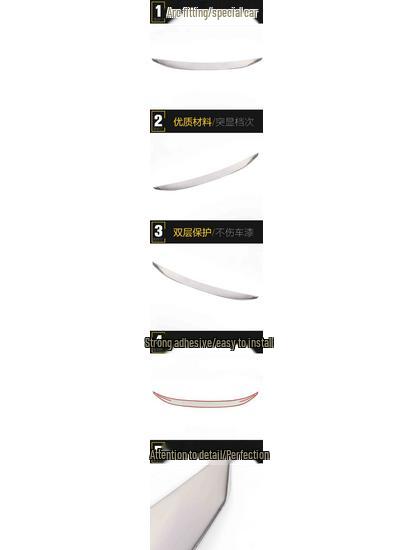 21 Fit Hood Trim & Grille Anti-Scratch Bright Strip Sticker - Car Accessories
