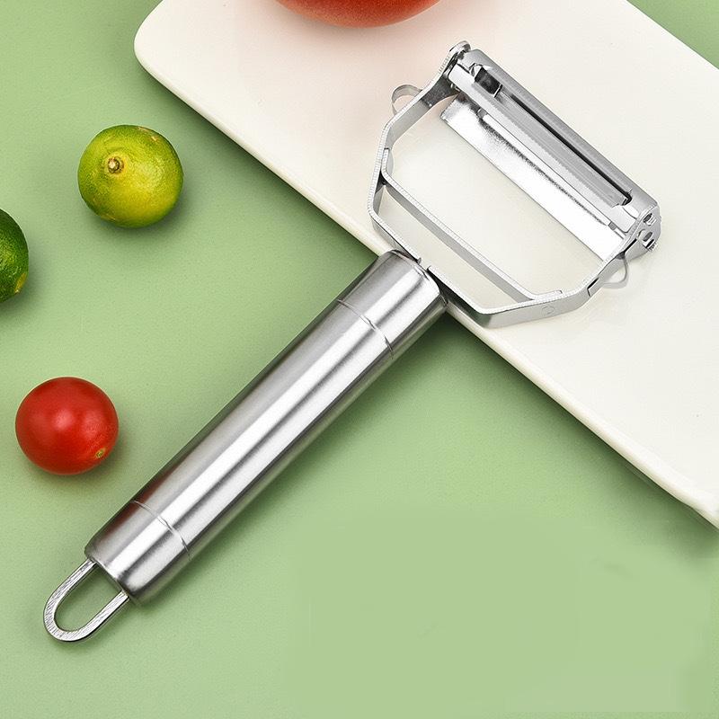 Paring Knife, Scraping Knife, Stainless Steel Household Multi-functional Fruit and Vegetable Melon Slicing, Potato Paring Knife, Shredded