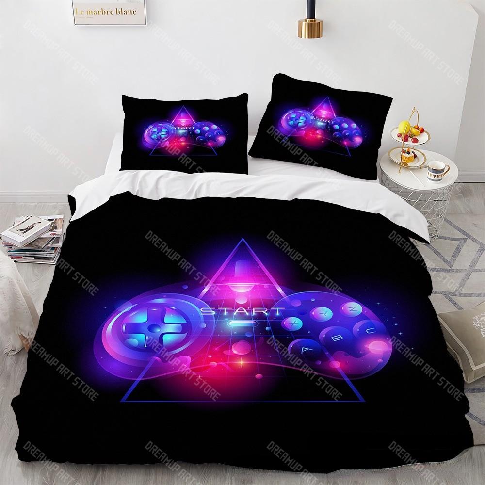 

Gaming Duvet Cover Set Teenagers Boys Gamer Bedding Set Kids Gamepad Duvet Cover Sets Home Decor Single King Queen Size EU Single 90x200cm