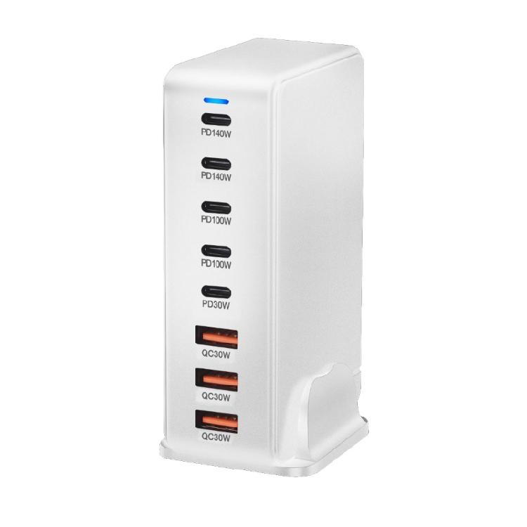 Fast Speed 600W USB C USB A Chargers 8 Port Fast Charging Power Adapter for Laptops, Tablets, and Phones