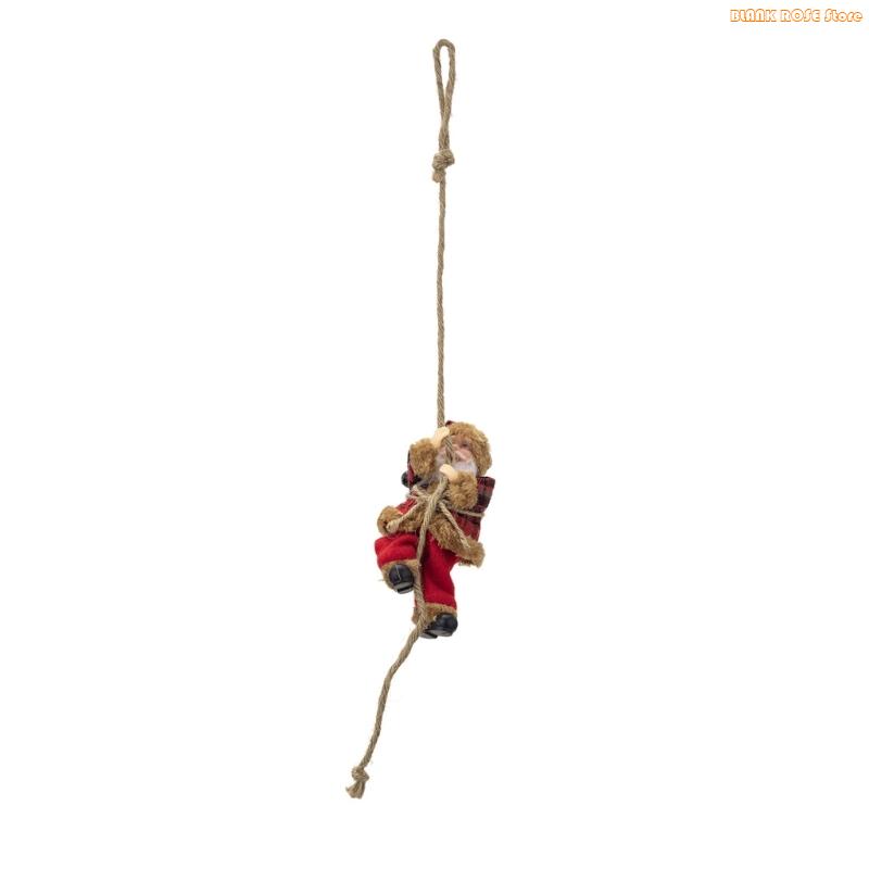 K1AE Santa Clause Resin Hanging Ornament For Door Christmas Tree Indoor and Outdoor