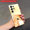 2DFlat Samsung Phone Case Angry Orange Cat Pointing Finger Phone Case Applicable To Galaxy S23 S24 S25ULTRA S26 A12 A14 A15 A16 A54 A55