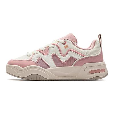 Cream Bag Trendy Casual Non-Slip Wear-Resistant Low-Top Skate Shoes Women Sneaker White Pink 122528036-2