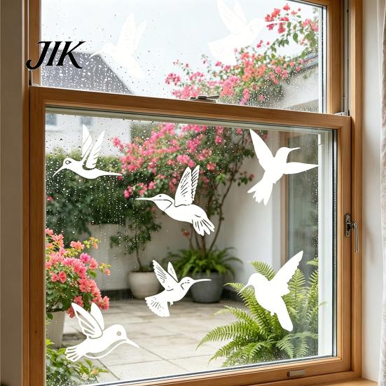 Bird Safe Window Decal 9 Sheets Strike Prevention Decals UV-Reflective Static Cling Guard Sticker Stickers for Glass Collision Deterrent Wild