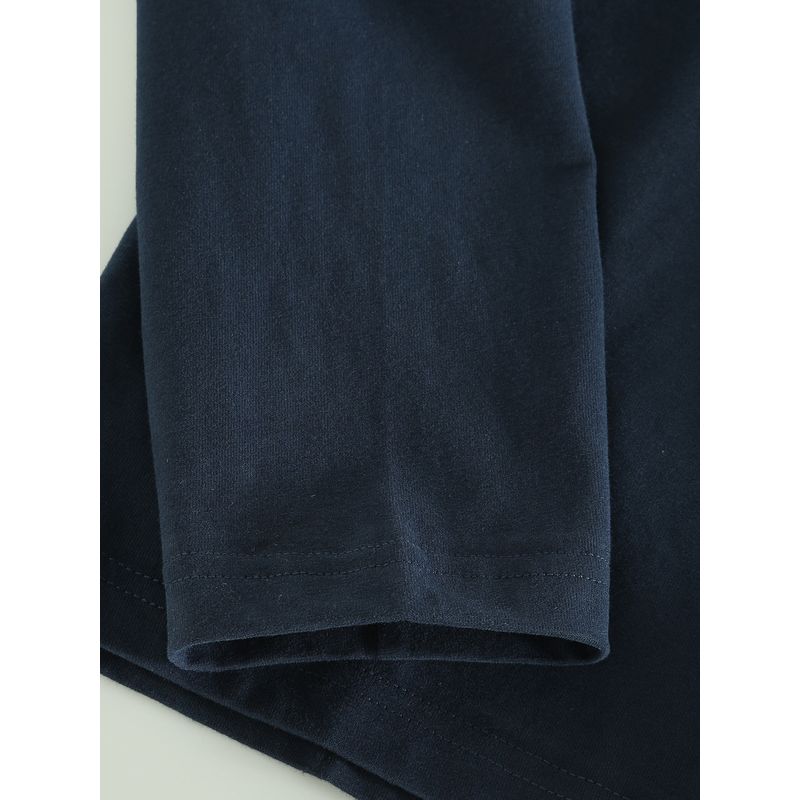 Men's Long-Sleeve T-Shirt with Round Neck, Pullover Style, Printed, Stretchy, Suitable for Spring and Autumn, Export Surplus