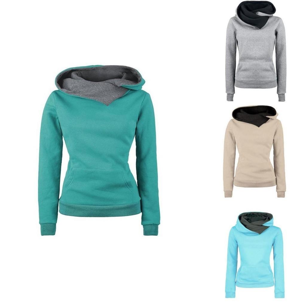 Stylish Women's Hooded Pullover Coat Tops Perfect For Autumn And Winter Seasons