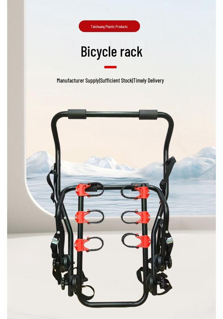 Vehicle Rear-Mounted Mountain Bike Rack for Sedans & SUVs