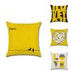 Luxurious 45x45cm Soft Linen Square Pillow Case For Stylish Love Series Decor