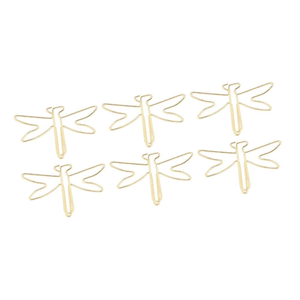 100Pcs Electroplating Metal Large Cute Paperclips Gold Jumbo Wide Paper Clips  Photo Clips