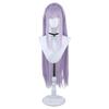 Emilia Re Zero Anime Cosplay Wig With Rose Hair Net Synthetic Long Straight Synthetic Hair for Costume Roleplay