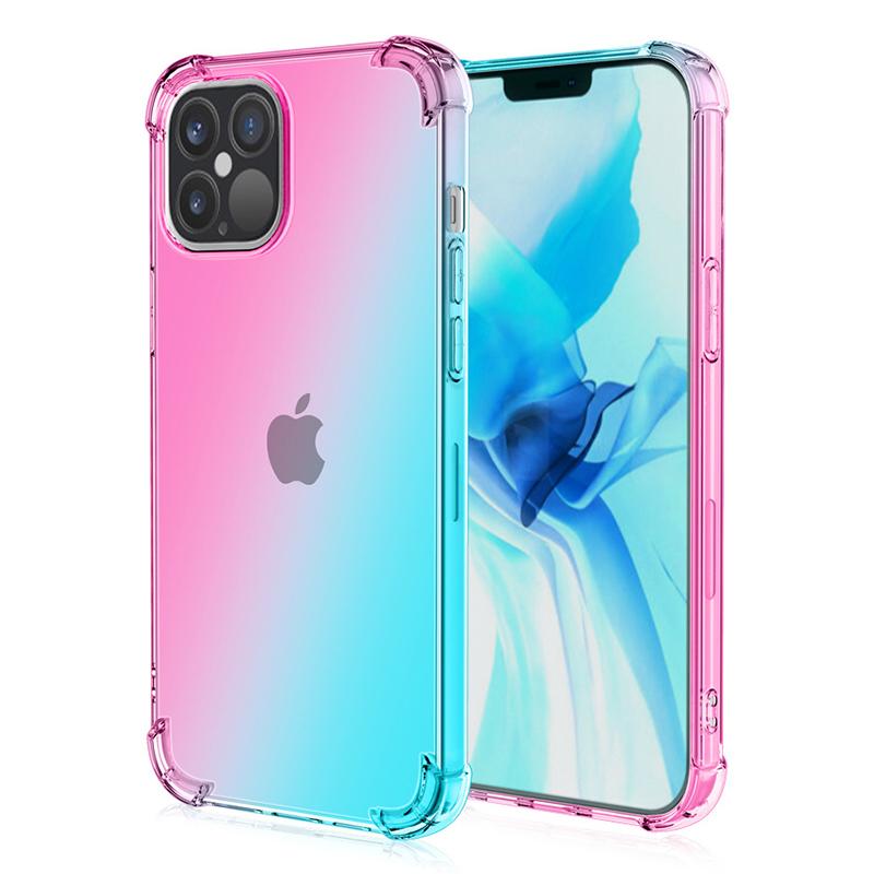 For iPhone 15 Pro Max Gradient Color TPU Phone Case Anti-drop Phone Cover