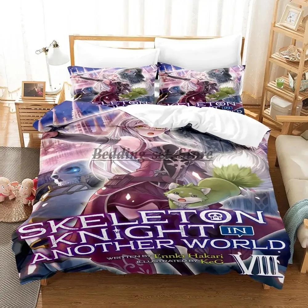 

Комплект постельного белья Skeleton Knight Single Twin Full Queen King Size Комплект постельного белья Aldult Kid Bedroom Duvetcover Sets Anime Bed Sheet Set 70x133cm 2pcs