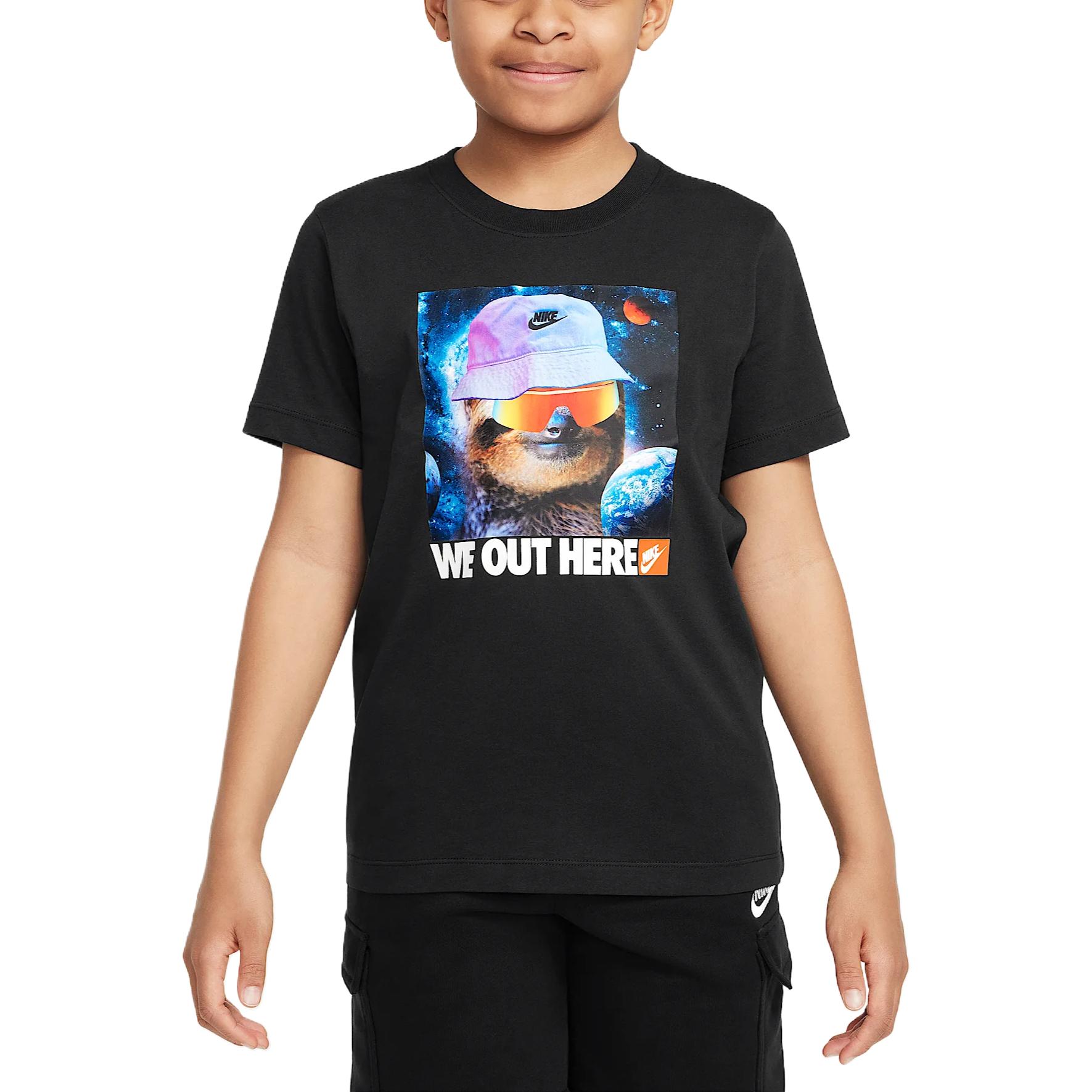 Nike Sportswear T Shirt Black Kids  HQ3228-010 L