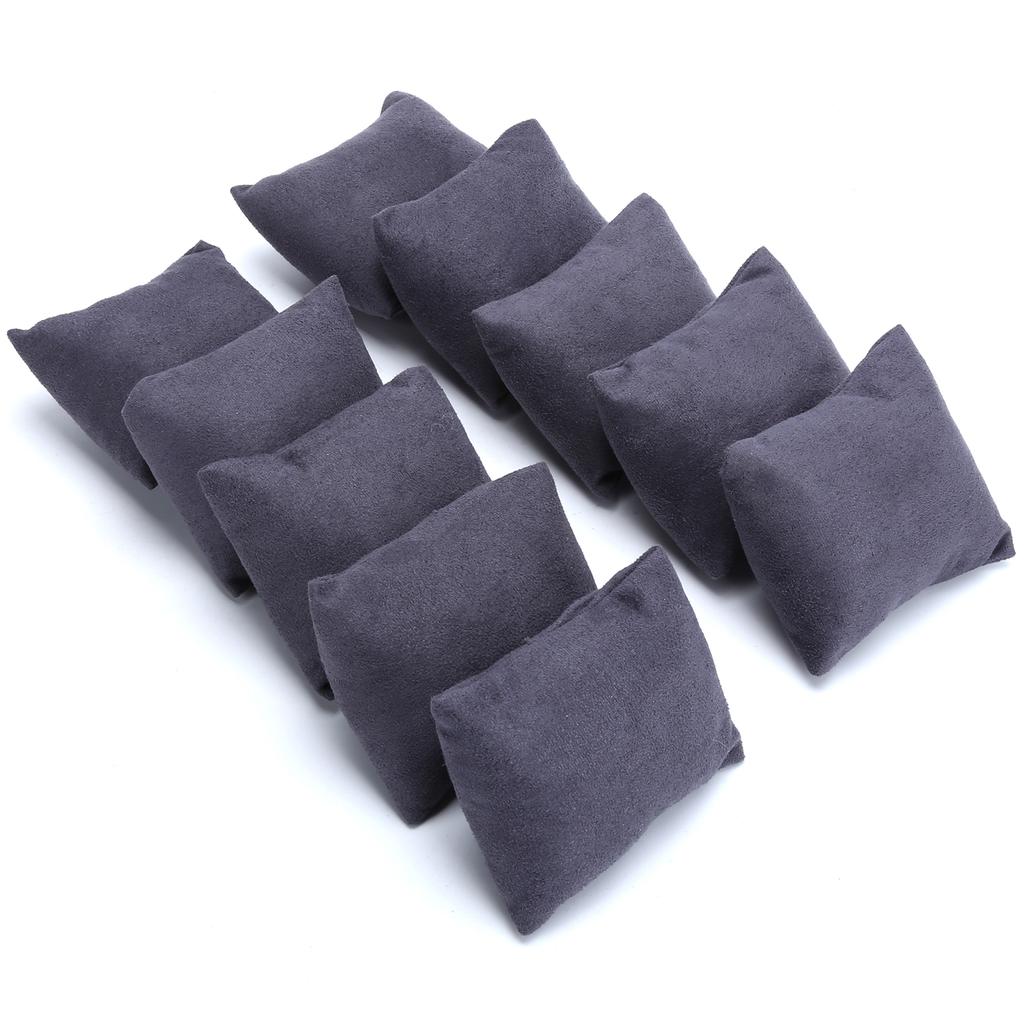 10pcs Watch Display Pillow Bracelet Holder Jewelry Cushion Accessories Gray Blue