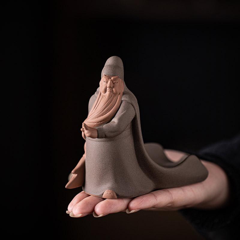 Chinese Purple Clay Tea Pet Creative Handmade Sculpture Crafts Figure Statue Ornaments Home Tea Set Decor Accessories Teaware